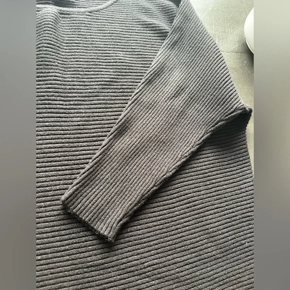 Black Kismet M Wide Fit Classic Long‎ Sleeve Black Sweater - Picture 4 of 5